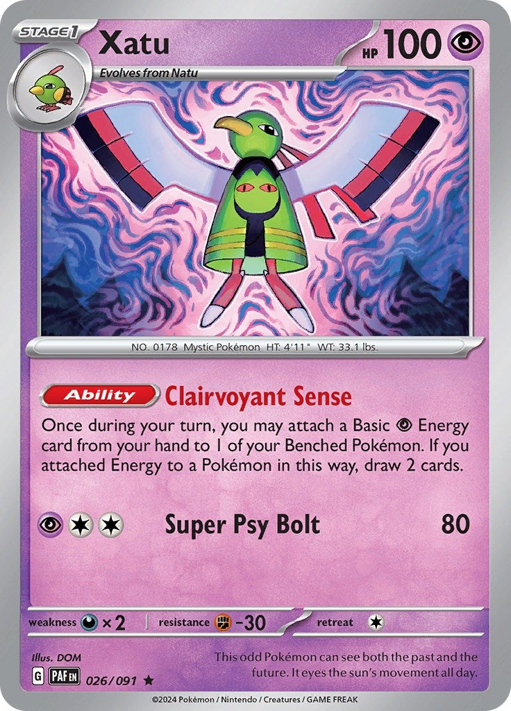 Image for Xatu (026/091) (SV: Paldean Fates) - Pokemon