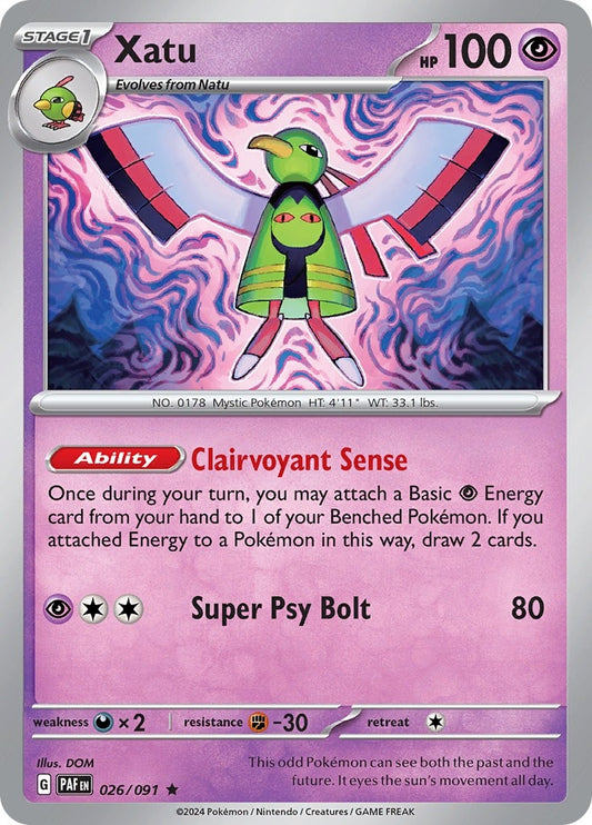 Image for Xatu (026/091) (SV: Paldean Fates) - Pokemon