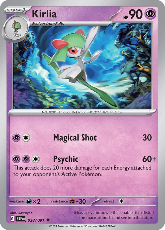 Image for Kirlia (028/091) (SV: Paldean Fates) - Pokemon