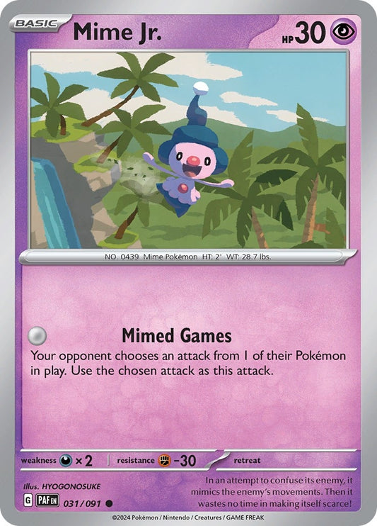 Image for Mime Jr. (031/091) (SV: Paldean Fates) - Pokemon