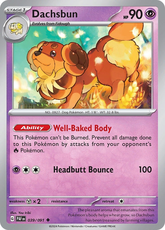 Image for Dachsbun (039/091) (SV: Paldean Fates) - Pokemon