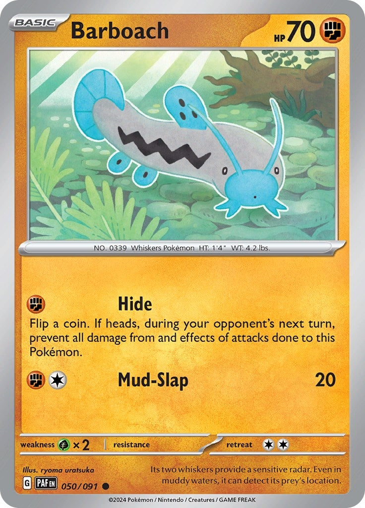 Image for Barboach (050/091) (SV: Paldean Fates) - Pokemon