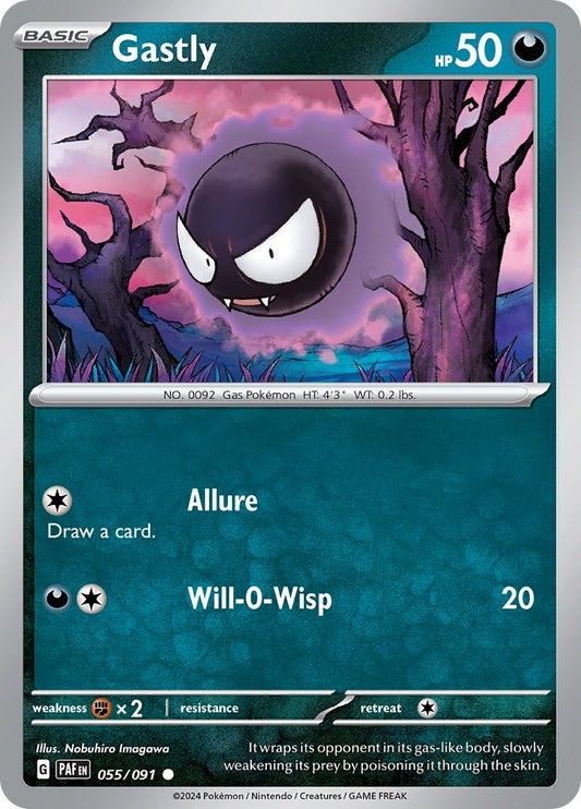 Image for Gastly (055/091) (SV: Paldean Fates) - Pokemon