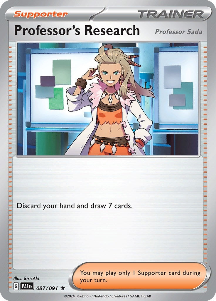 Image for Professor's Research (087/091) (SV: Paldean Fates) - Pokemon