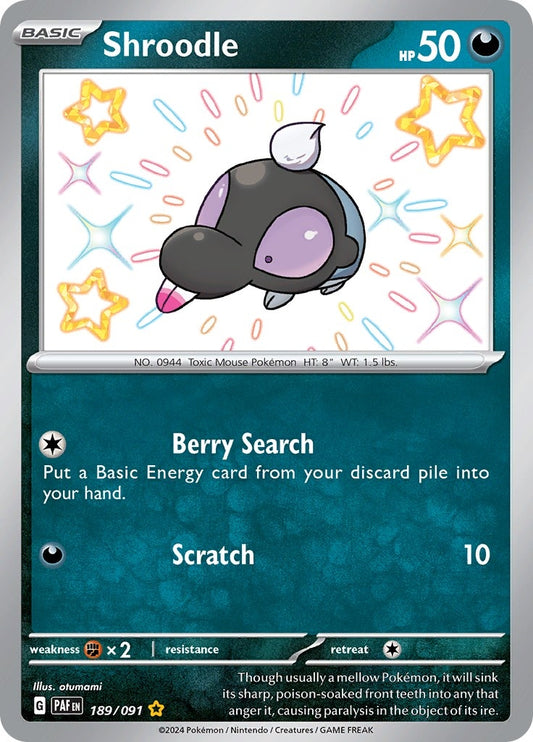 Image for Shroodle (189/091) (SV: Paldean Fates) - Pokemon