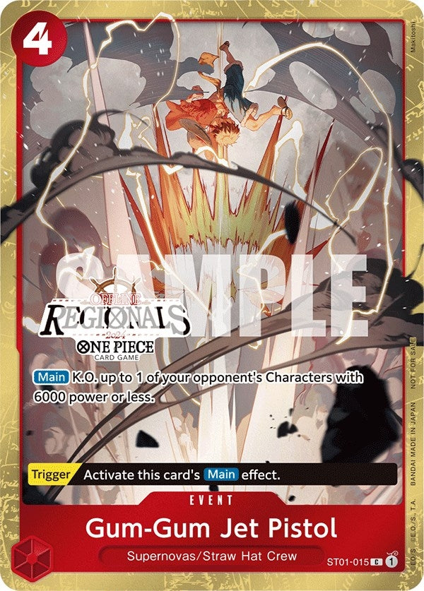 Image for Gum-Gum Jet Pistol (Offline Regional 2024) [Participant] (ST01-015) (One Piece Promotion Cards) - One Piece Card Game