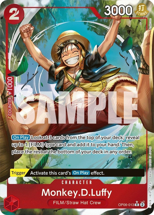 Image for Monkey.D.Luffy (Alternate Art) (OP06-013) (Wings of the Captain) - One Piece Card Game