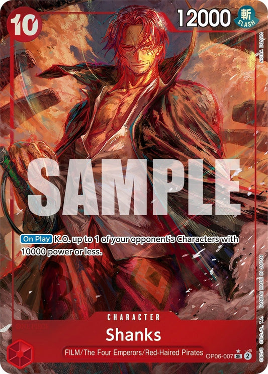 Image for Shanks (Alternate Art) (OP06-007) (Wings of the Captain) - One Piece Card Game