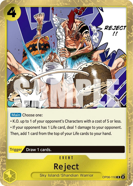 Image for Reject (OP06-116) (Wings of the Captain) - One Piece Card Game