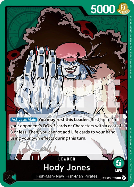 Image for Hody Jones (020) (OP06-020) (Wings of the Captain) - One Piece Card Game