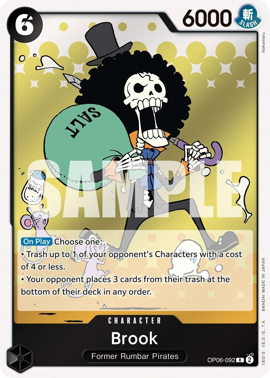 Image for Brook (OP06-092) (Wings of the Captain) - One Piece Card Game
