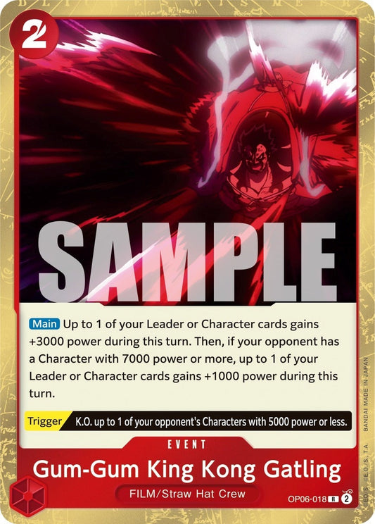 Image for Gum-Gum King Kong Gatling (OP06-018) (Wings of the Captain) - One Piece Card Game