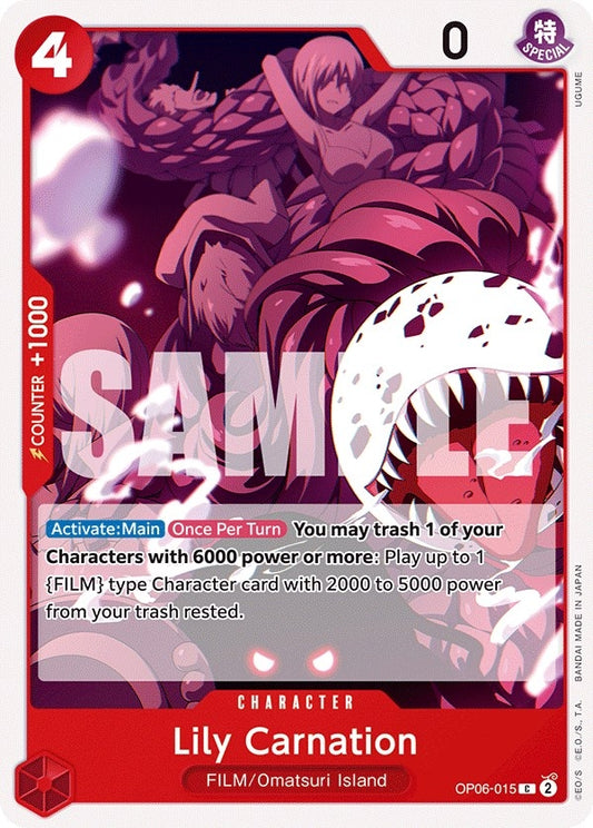 Image for Lily Carnation (OP06-015) (Wings of the Captain) - One Piece Card Game