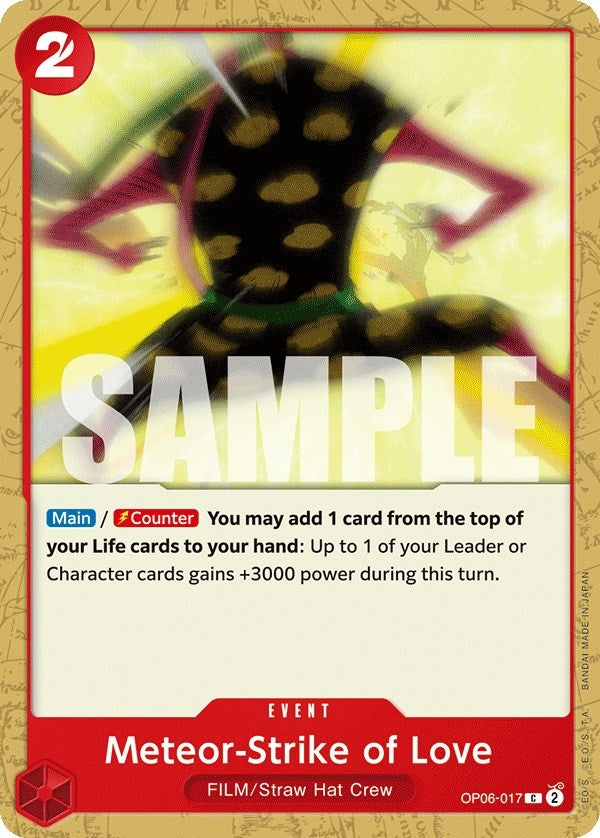 Image for Meteor-Strike of Love (OP06-017) (Wings of the Captain) - One Piece Card Game