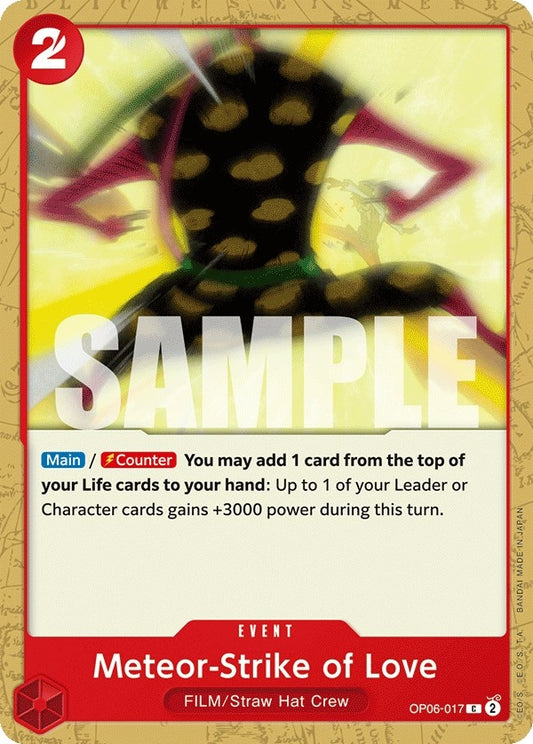 Image for Meteor-Strike of Love (OP06-017) (Wings of the Captain) - One Piece Card Game
