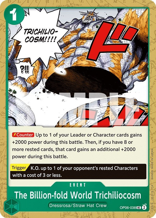 Image for The Billion-fold World Trichiliocosm (OP06-038) (Wings of the Captain) - One Piece Card Game