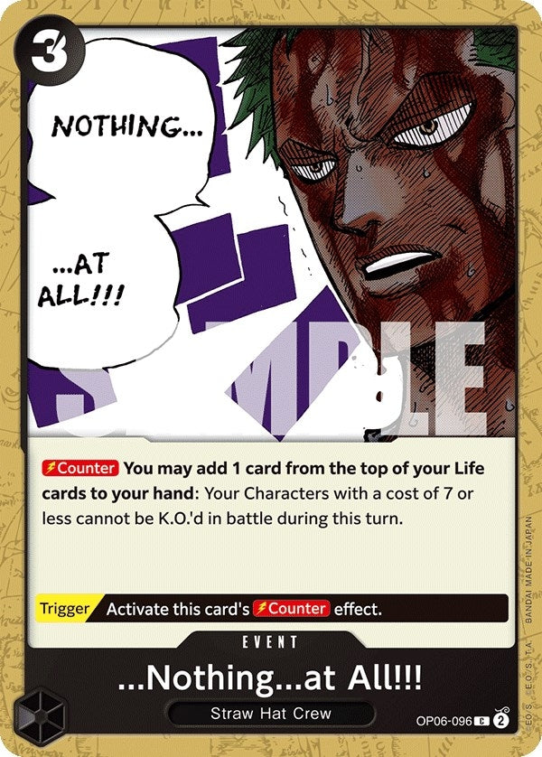 Image for ...Nothing...at All!!! (OP06-096) (Wings of the Captain) - One Piece Card Game