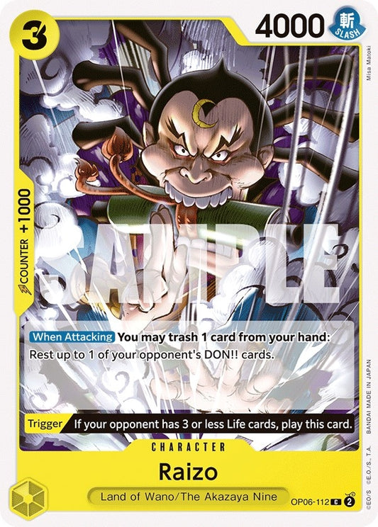 Image for Raizo (OP06-112) (Wings of the Captain) - One Piece Card Game