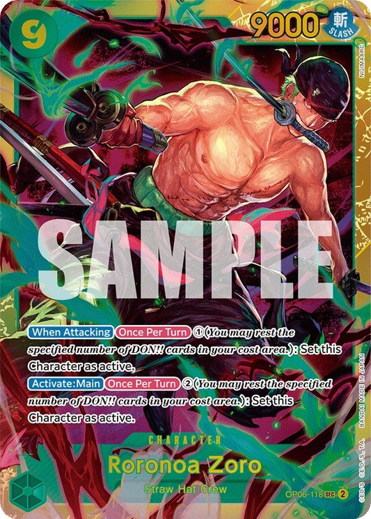 Image for Roronoa Zoro (OP06-118) (Wings of the Captain) - One Piece Card Game