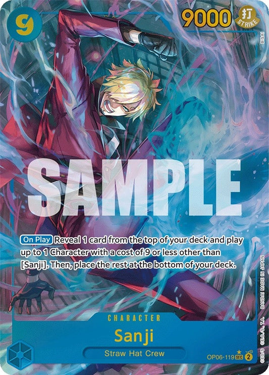 Image for Sanji (Alternate Art) (OP06-119) (Wings of the Captain) - One Piece Card Game