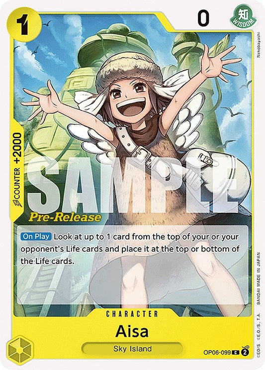 Image for Aisa (OP06-099) (Wings of the Captain Pre-Release Cards) - One Piece Card Game