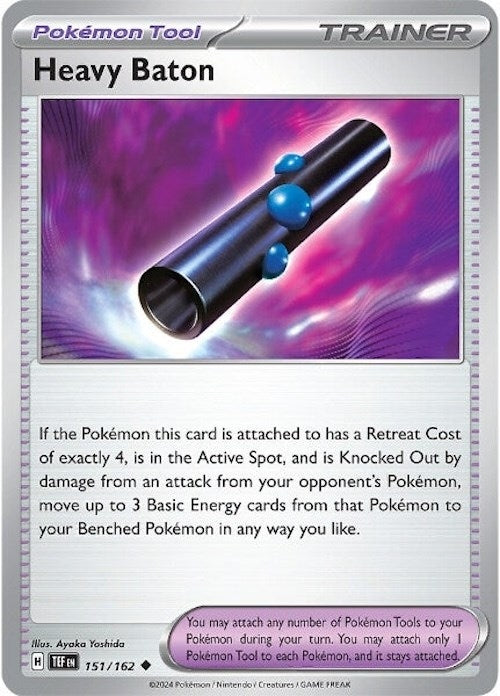 Image for Heavy Baton (151/162) (SV05: Temporal Forces) - Pokemon