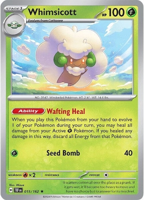Image for Whimsicott (015/162) (SV05: Temporal Forces) - Pokemon