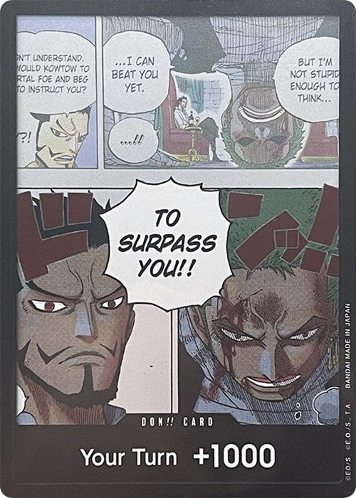 Image for DON!! Card (Mihawk & Zoro) (Double Pack Set Vol. 3) (Wings of the Captain) - One Piece Card Game