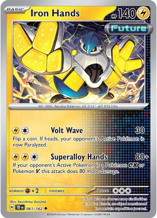 Image for Iron Hands (061/162) (SV05: Temporal Forces) - Pokemon