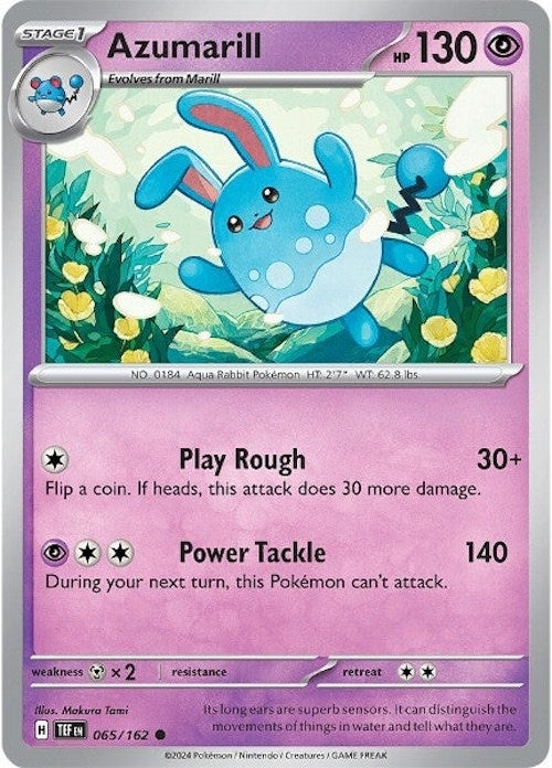 Image for Azumarill (065/162) (SV05: Temporal Forces) - Pokemon
