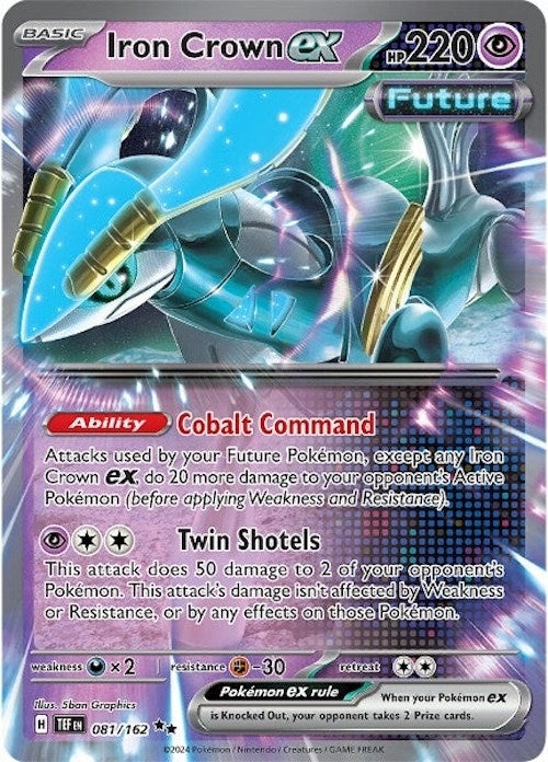 Image for Iron Crown ex (081/162) (SV05: Temporal Forces) - Pokemon