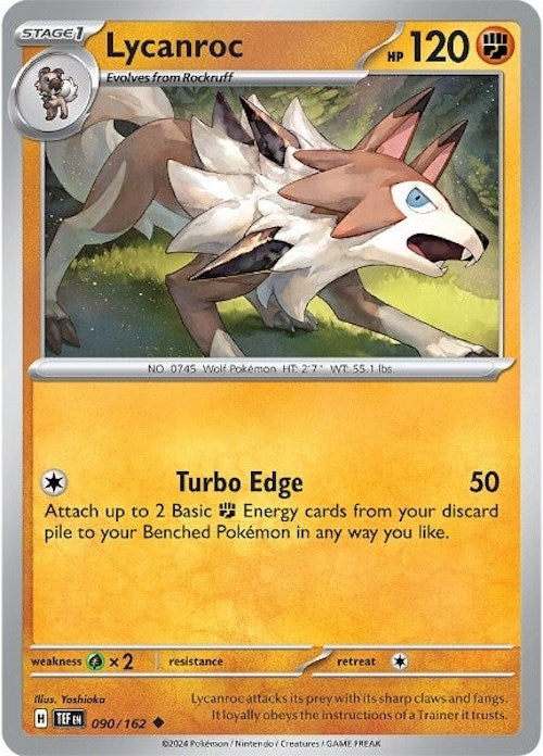 Image for Lycanroc (090/162) (SV05: Temporal Forces) - Pokemon