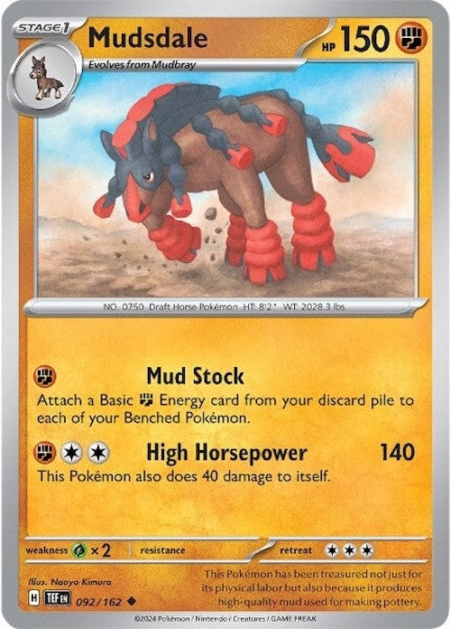 Image for Mudsdale (092/162) (SV05: Temporal Forces) - Pokemon