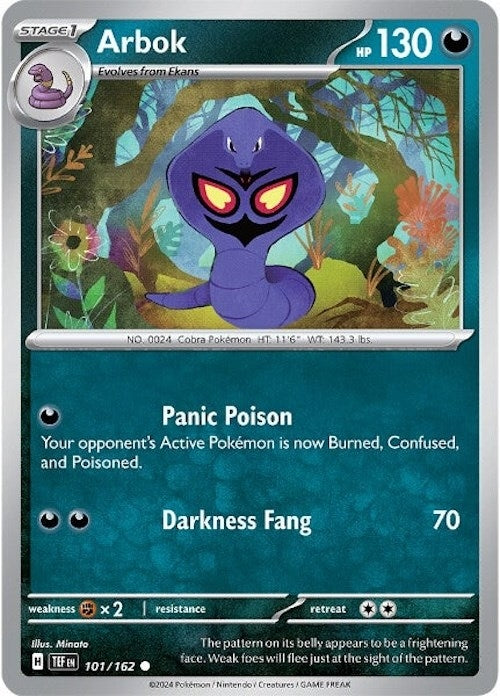 Image for Arbok (101/162) (SV05: Temporal Forces) - Pokemon