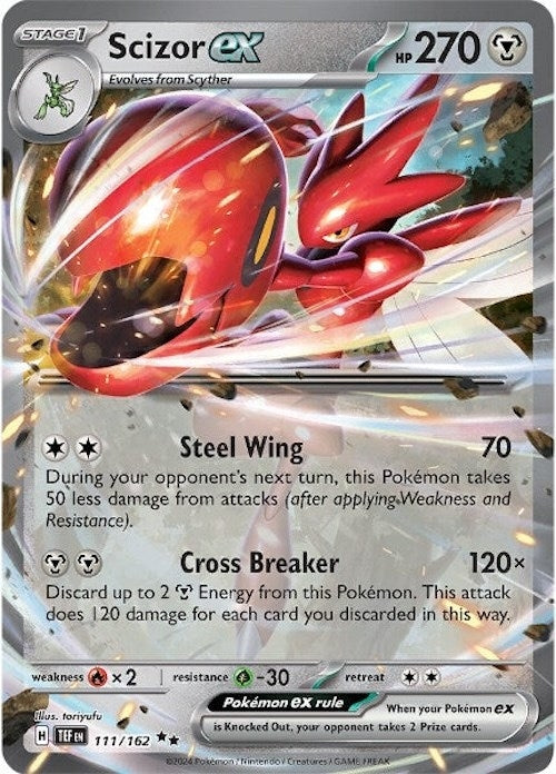 Image for Scizor ex (111/162) (SV05: Temporal Forces) - Pokemon