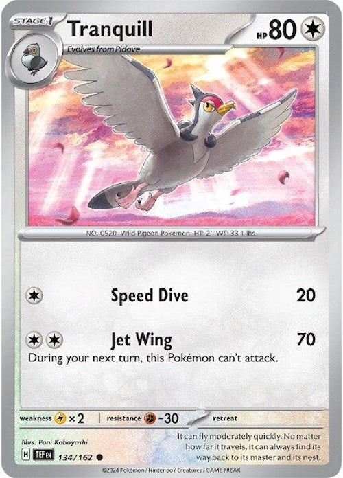 Image for Tranquill (134/162) (SV05: Temporal Forces) - Pokemon