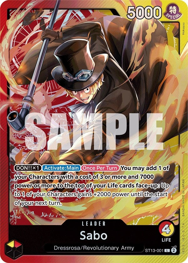 Image for Sabo (001) (ST13-001) (Ultra Deck: The Three Brothers) - One Piece Card Game