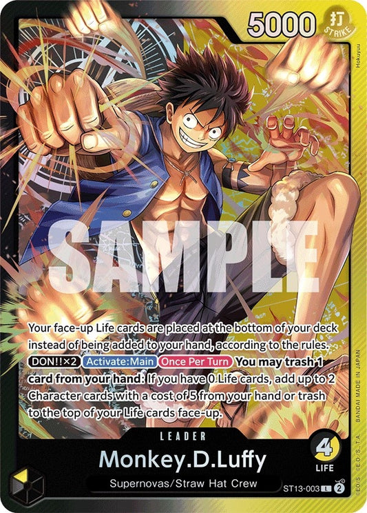 Image for Monkey.D.Luffy (003) (ST13-003) (Ultra Deck: The Three Brothers) - One Piece Card Game