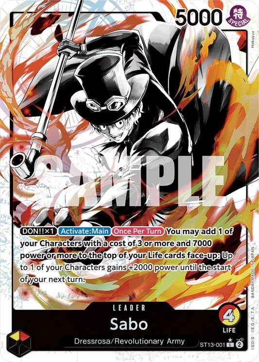 Image for Sabo (001) (Parallel) (ST13-001) (Ultra Deck: The Three Brothers) - One Piece Card Game