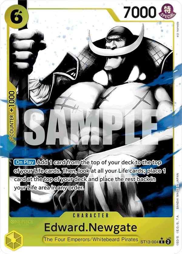 Image for Edward.Newgate (Parallel) (ST13-004) (Ultra Deck: The Three Brothers) - One Piece Card Game