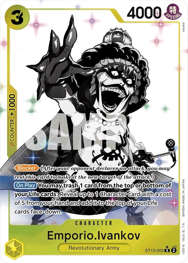 Image for Emporio.Ivankov (Parallel) (ST13-005) (Ultra Deck: The Three Brothers) - One Piece Card Game