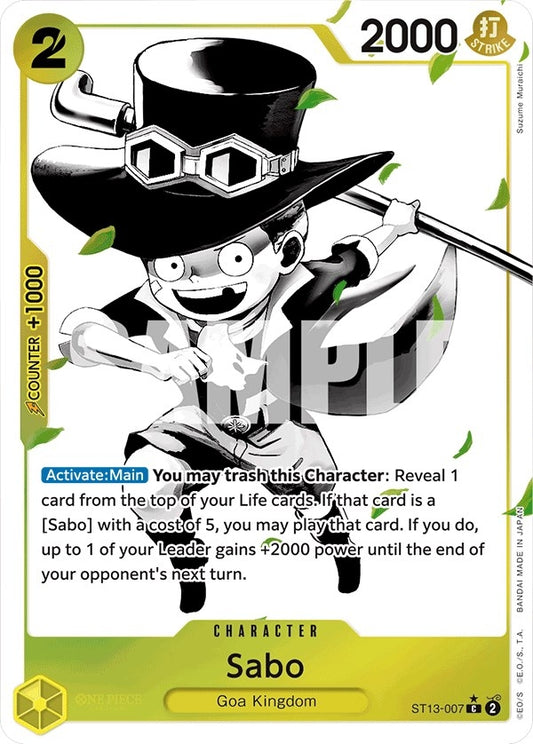 Image for Sabo (007) (Parallel) (ST13-007) (Ultra Deck: The Three Brothers) - One Piece Card Game