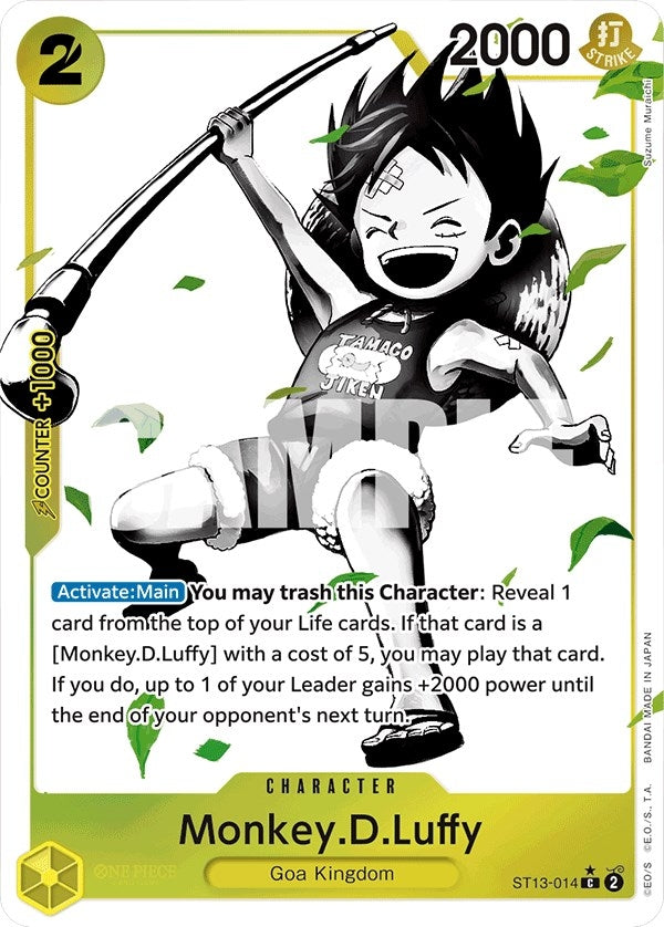 Image for Monkey.D.Luffy (014) (Parallel) (ST13-014) (Ultra Deck: The Three Brothers) - One Piece Card Game