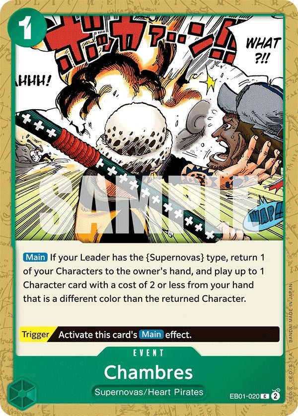 Image for Chambres (EB01-020) (Extra Booster: Memorial Collection) - One Piece Card Game