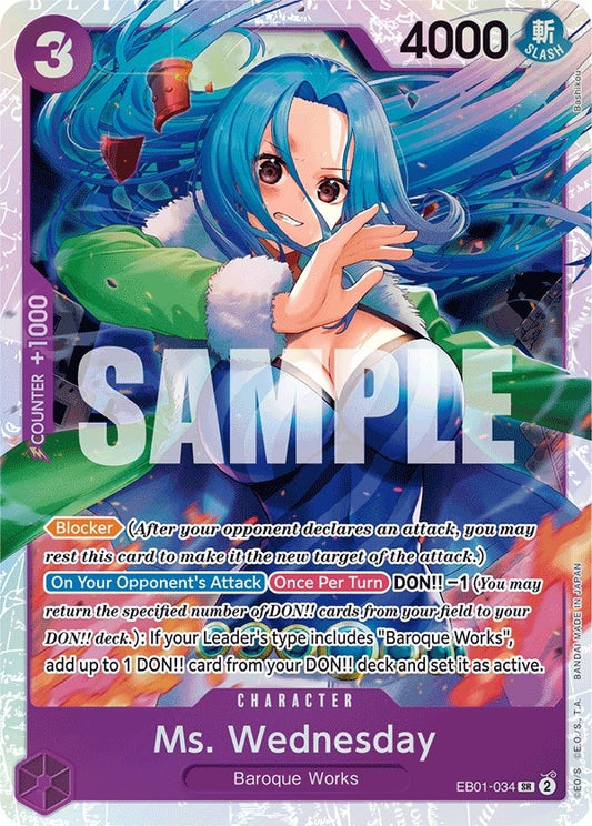 Image for Ms. Wednesday (EB01-034) (Extra Booster: Memorial Collection) - One Piece Card Game