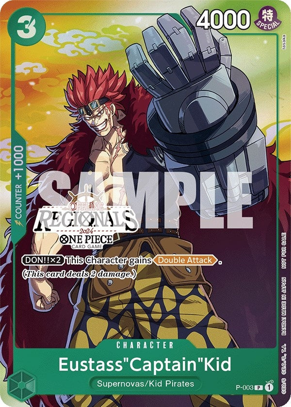 Image for Eustass"Captain"Kid (Offline Regional 2024 Vol. 2) [Participant] (P-003) (One Piece Promotion Cards) - One Piece Card Game