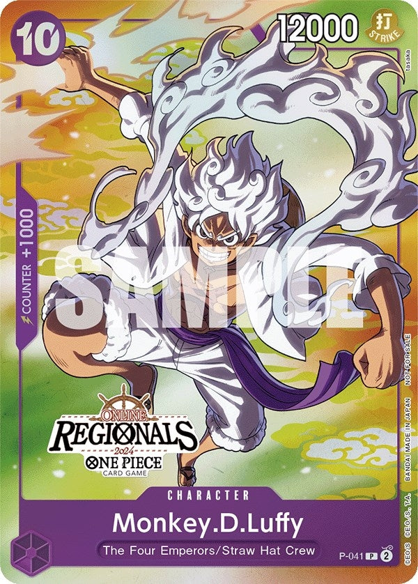 Image for Monkey.D.Luffy (041) (Online Regional 2024 Vol. 2) [Participant] (P-041) (One Piece Promotion Cards) - One Piece Card Game