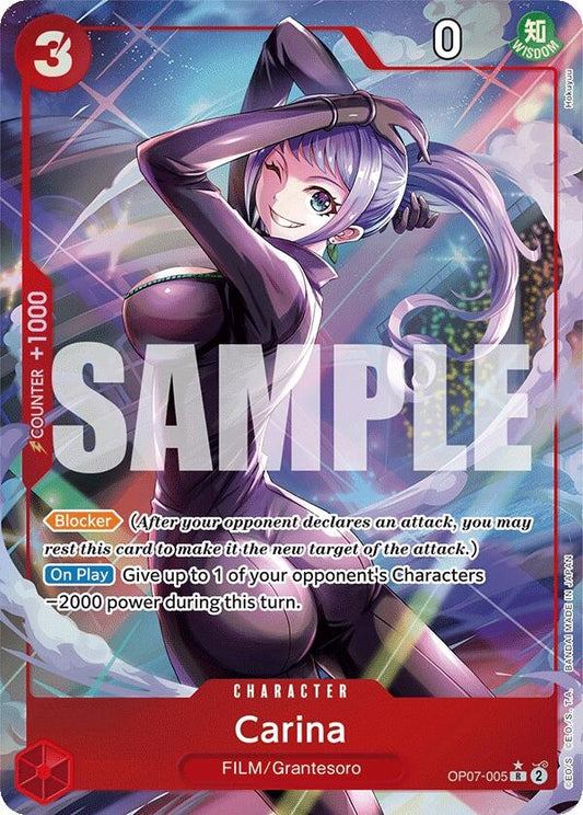 Image for Carina (Parallel) (OP07-005) (500 Years in the Future) - One Piece Card Game