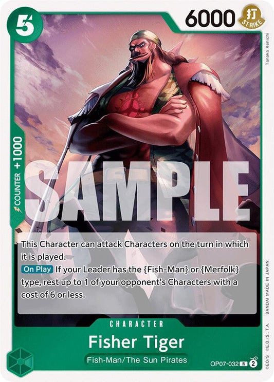 Image for Fisher Tiger (OP07-032) (500 Years in the Future) - One Piece Card Game