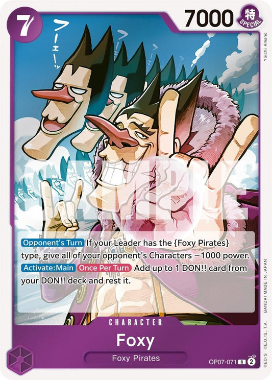 Image for Foxy (071) (OP07-071) (500 Years in the Future) - One Piece Card Game